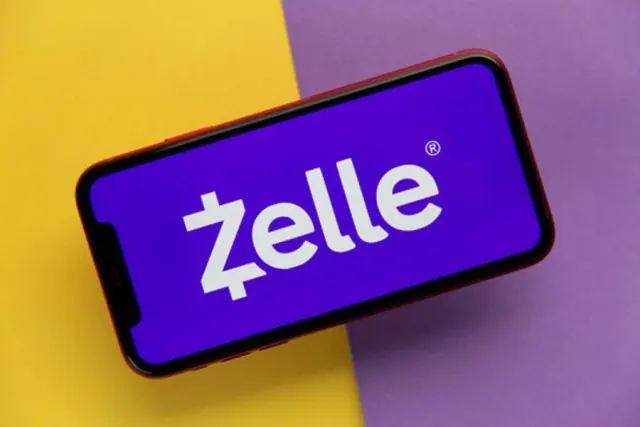 Zelle logo on a smartphone