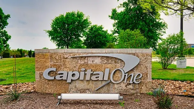 A Capital One sign