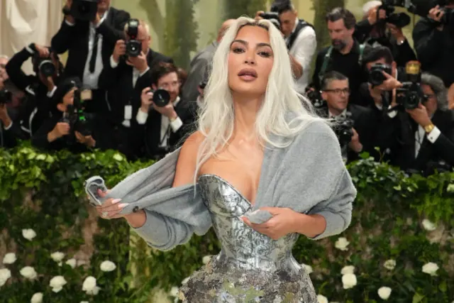 NEW YORK, NEW YORK - MAY 06: Kim Kardashian attends The 2024 Met Gala Celebrating "Sleeping Beauties: Reawakening Fashion" at The Metropolitan Museum of Art on May 06, 2024 in New York City.