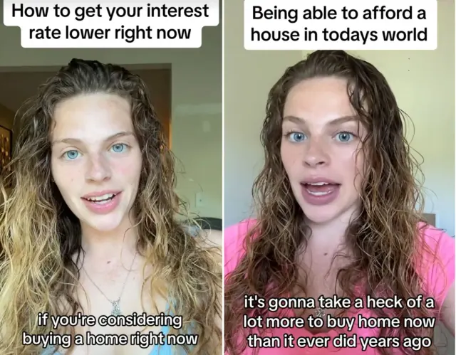 Archival screenshots of real-estate advice videos