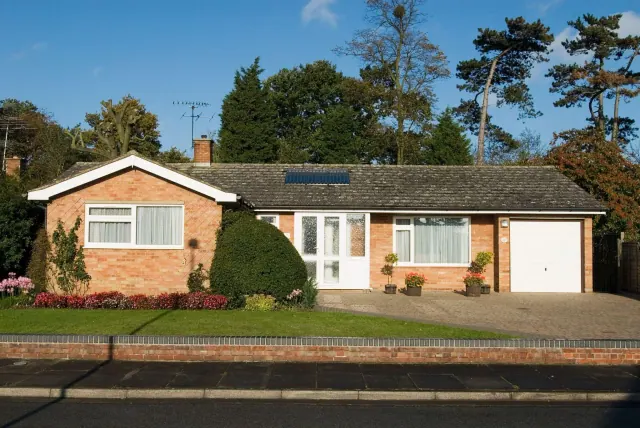 A small single-story house
