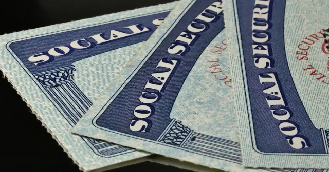 A group of Social Security cards
