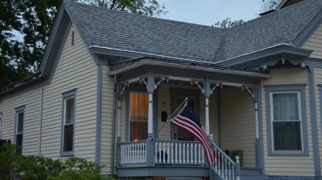 A home and front garden