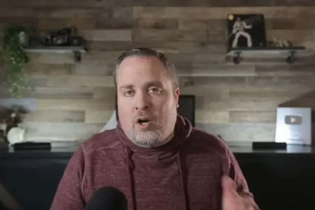 An archival screenshot of a recruiter speaking