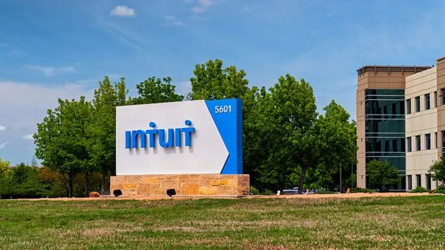 An Intuit campus sign