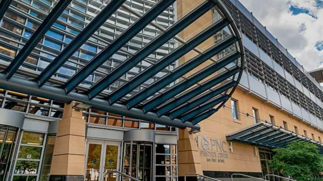 An office building entrance