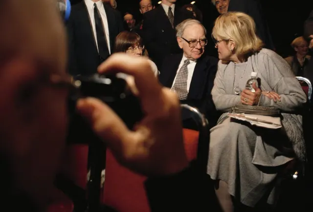Warren Buffett, CEO of Berkshire Hathaway, attends the company