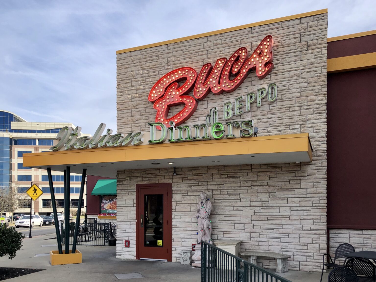 Sign, Buca di Beppo Italian Restaurant, Rookwood, Norwood, OH
